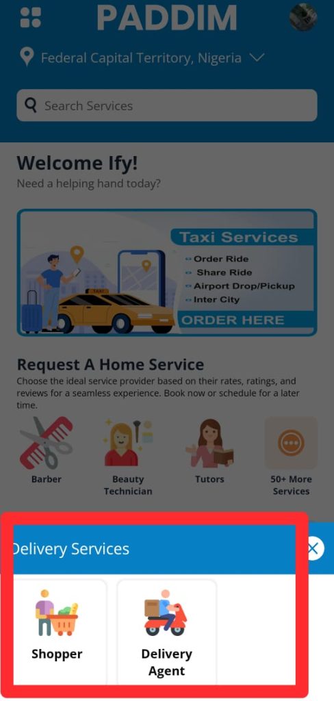 Whether it's getting delicious food delivered to your doorstep or handling errands like grocery shopping - Get Paddim App